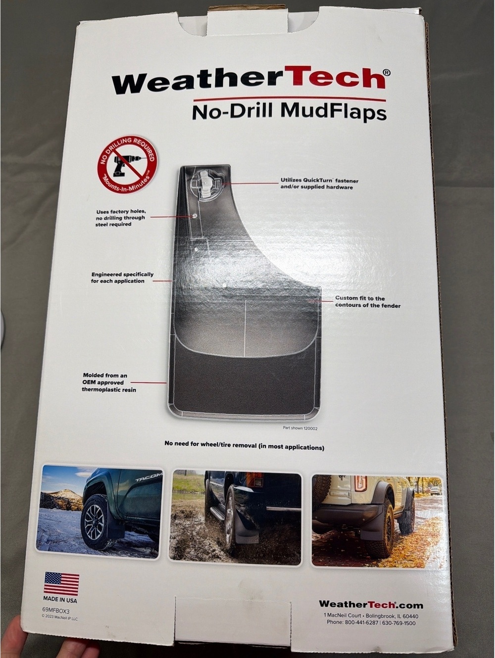 WeatherTech No-Drill MudFlaps - Picture 2 of 3